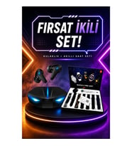 K55 Bluetooth Gamer Kulaklık ve Çok Kordonlu Akıllı Saat Seti – GPS, Nabız ve Uyku Takibi
