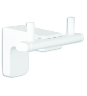 T-MAY Banyo Premium İkili Bornoz Askılık Beyaz 71023-3