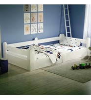 Tuliplife Montessori Karyola Beyaz 90x190 Yatak Uyumlu Oval Kesim Çocuk Yatağı-Tlp-202