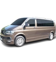 Volkswagen Transporter - (2003 - 2021) Uzun Şase Custom Style Yan Marşpiyel Seti (Plastik)