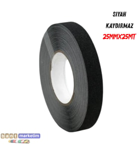 Merdiven Ve Zemin Kaydırmaz Kaymaz Bant 25 mm X 25 mt Siyah