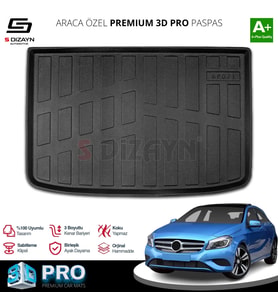 Mercedes A Serisi W176 HB 3D Pro Bagaj Havuzu 2013-2018 A+ Kalite