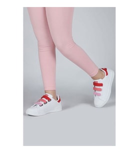 Jump 30110 Cırtlı Üniseks Çocuk Sneaker Günlük Spor Ayakkabı BEYAZ