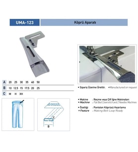 Köprü Aparatı 25x12mm / UMA-123