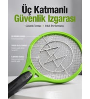 Böcek Önleyici Elektronik Sinek Öldürücü Üç Katmanlı Güvenlik Izgarası Yeni Nesil