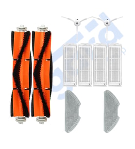 Xiaomi Mop 2 Pro (MJST1SHW) -Mop 2 Lite Uyumlu 2 Ana Fırça 2 Yan Fırça 4 Filtre 2 Mop PKT-iasgf0000351