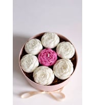 Value Home El Yapımı Soya Wax Mum Şakayık Kutulu Çiçek Buketi & Mum Buketi Aranjman
