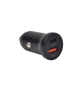 GREENMNKY GM Speed Series Mini PD - 30W + Qc 3.0 - A+C - Siyah - Araç İçi Şarj Cihazı
