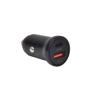GREENMNKY GM Speed Series Mini PD - 30W + Qc 3.0 - A+C - Siyah - Araç İçi Şarj Cihazı