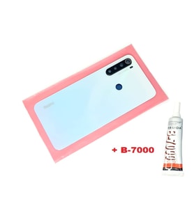 Tkgz Xiaomi Redmi NOTE 8 Arka Kapak Batarya Kapağı (LENSLİ CAM) (B-7000) BEYAZ