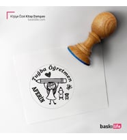 Kişiye Özel Kitap Damgası Kitap Mührü Kaşe Kitap Mühür Özel Damga 212