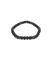 JTSS26BLK1740 SENTETİK MALAHİT ONYX VE HEMATİT DOĞALTAŞ JANTİ BİLEKLİK