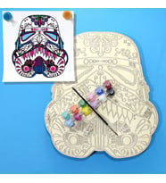 Star Wars Stormtrooper Ahşap Mandala Boyama Seti