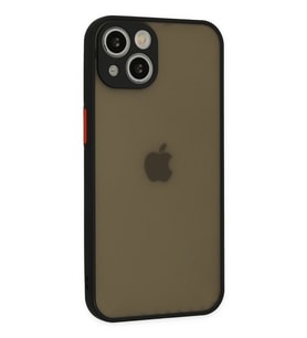 ERTAN iPhone 15 Kılıf Montreal Silikon Kapak - Siyah