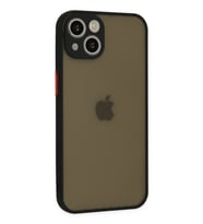 ERTAN iPhone 15 Kılıf Montreal Silikon Kapak - Siyah