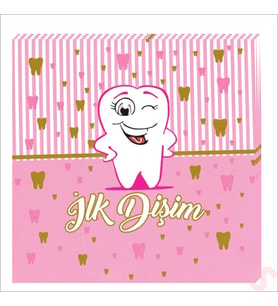 İlk Dişim Peçete 33cm x 33cm, 20 Adet - Pembe (STD)