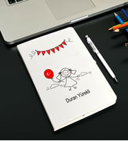 23 Nisan Tasarımlı Kişiye Defter Ve Kalem Seti