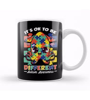 It s OK To Be Different Autism Awareness Puzzle Kupa Bardak Porselen
