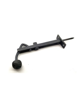 Antika Tarz Dekoratif Pirinç Ayarlı Panjur Stoperi - 150x55 mm, Oksit