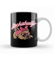 Rockabilly Bulldog Kupa Bardak Porselen