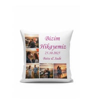 Hikayemiz Yazılı Kişiye Özel Yastık