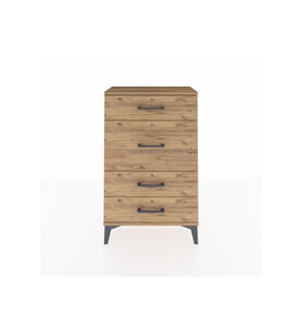 Arges Komodin 4 Çekmeceli 60x30x96 Çam-Çam