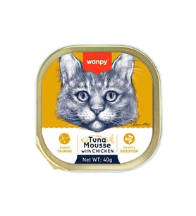 Wanpy Ton Balıklı Tavuklu Alutray Kedi Konserve 40 gr