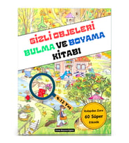 Gizli Objeleri Bul ve Boya (60 SÜPER Etkinlik Sayfası)