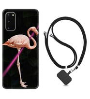 Samsung A02S A03S A10 A12 A13 A21S A22 Kılıf Boyun Askılı Silikon Line Filamingo 1776