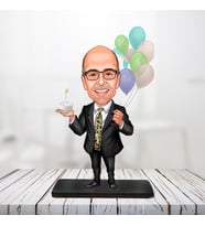 kişiye özel karikatür biblo balonlu adam