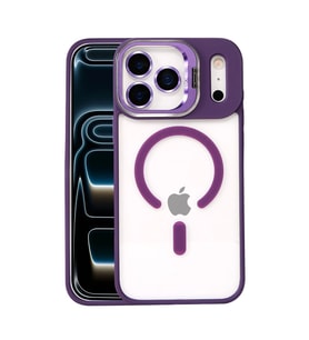 Joko Apple İphone 17 Pro Max Remim Lensli Magsafe Standlı Kapak - Derin Mor