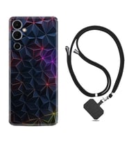 Tecno Pova Neo 2 Kılıf Silikon Boyun Askılı İpli Desenli Silikon Renkli Prizmalar 1783