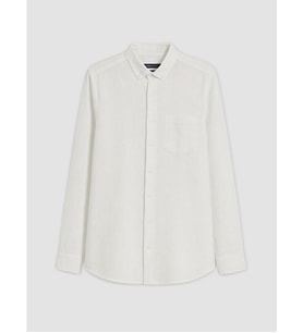 LCWAIKIKI Classic Beyaz Regular Fit Armürlü Erkek Gömlek