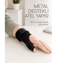 De Quervain El Bilekliği Başparmak ve Bilek Destekli Metal Atel