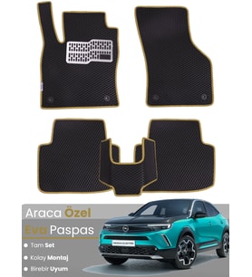 OPEL MOKKA ELEKTRİKLİ (2023-2025) Uyumlu EVA Paspas Tam Set–Araca Özel,Oto Paspas,Kolay Montaj