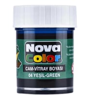 NOVA COLOR YEŞİL 30 CC ŞİŞE SU BAZLI CAM BOYASI
