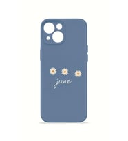 iPhone 15 Plus Vorian İnce Kamera Korumalı Mika Kılıf June Daisy Blue
