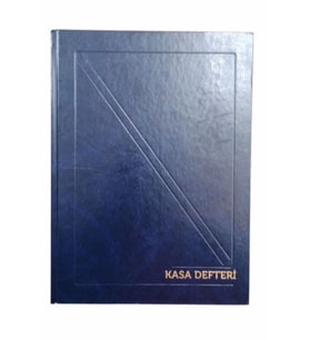 Lacivert Kasa Defteri 20x28 160 Yaprak Cilt Bezli 1 Adet