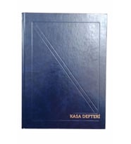 Lacivert Kasa Defteri 20x28 160 Yaprak Cilt Bezli 1 Adet