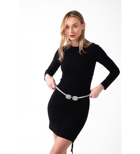 QL ACCESSORY ZİNCİR KEMER (Gümüş-Beyaz)