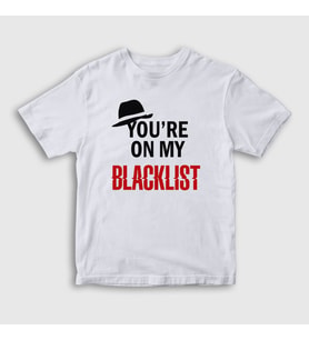 Presmono Unisex Çocuk Beyaz My The Blacklist T-Shirt 183572tt