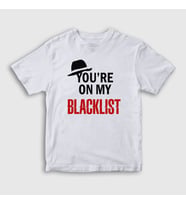 Presmono Unisex Çocuk Beyaz My The Blacklist T-Shirt 183572tt