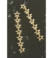 Yıldız Yeni Sezon Metal Küpe (Sarı)