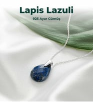Luxtone Sertifikalı Lapis Lazuli 925 Ayar Gümüş Kolye Kadın Takı LX0130KL