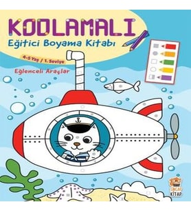 Kodlamalı Eğitici Boyama Kitabı - Eğlenceli Araçlar