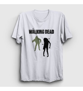 Presmono Unisex Beyaz Zombies V2 The Walking Dead T-Shirt 221333tt