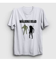 Presmono Unisex Beyaz Zombies V2 The Walking Dead T-Shirt 221333tt