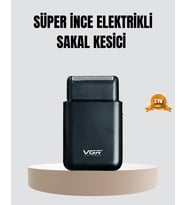 Kompakt Şarjlı Tıraş Makinesi Çift Yönlü Bıçaklı 45 Dakika Kullanım Süreli