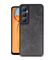 Realme C65 Kılıf Aras Deri Kapak - Siyah