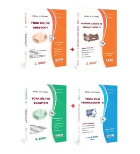 Egem Yayınları Aöf Türk Dili Ve Edebiyatı 2 Ve 3 Sınıf 4 Ve 6 Dönem (bahar) Ko (Çok Renkli)